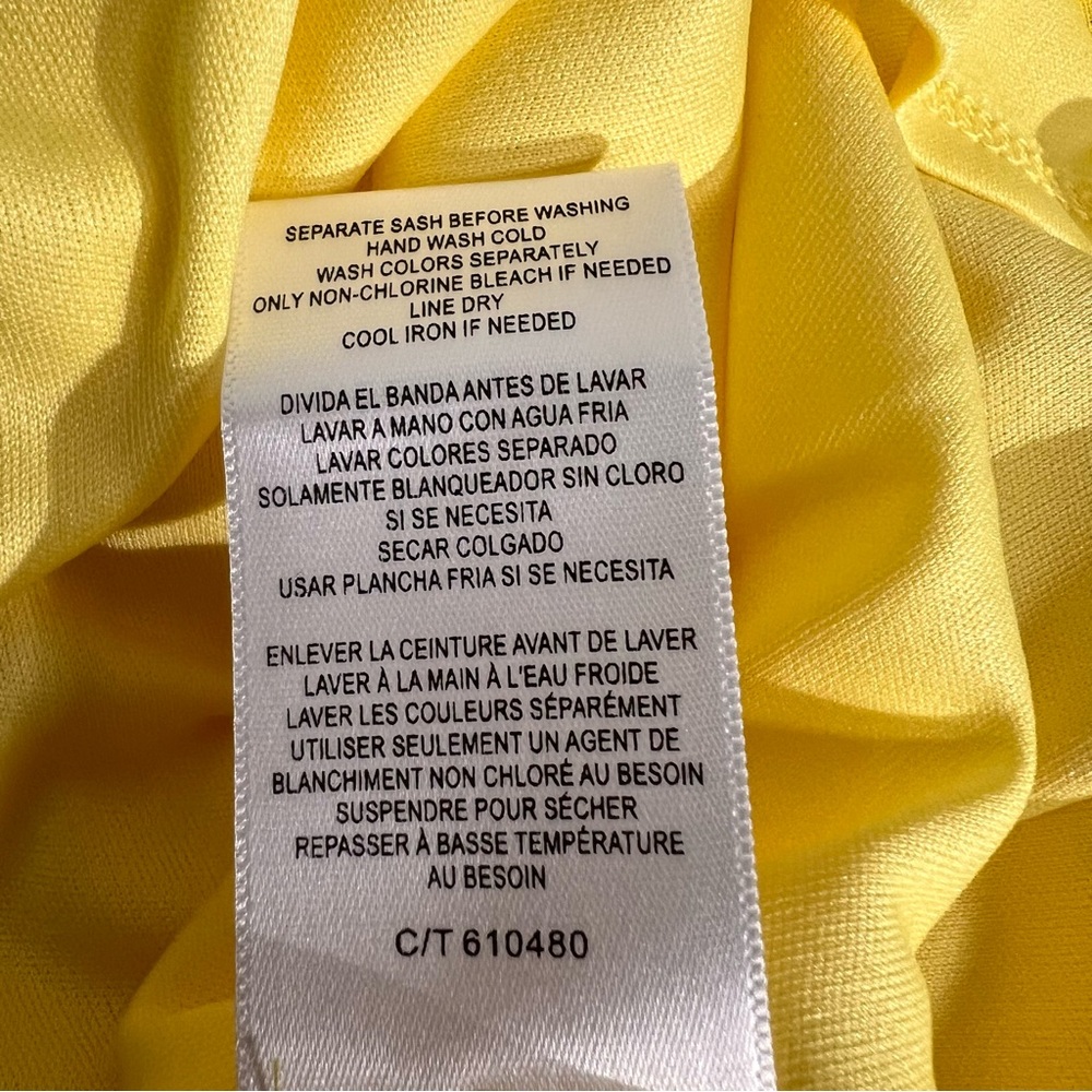 NWT Danny & Nicole‎ Short Sleeve Fit + Flare Dress - SUNFLOWER 12 $89 - Picture 11 of 13